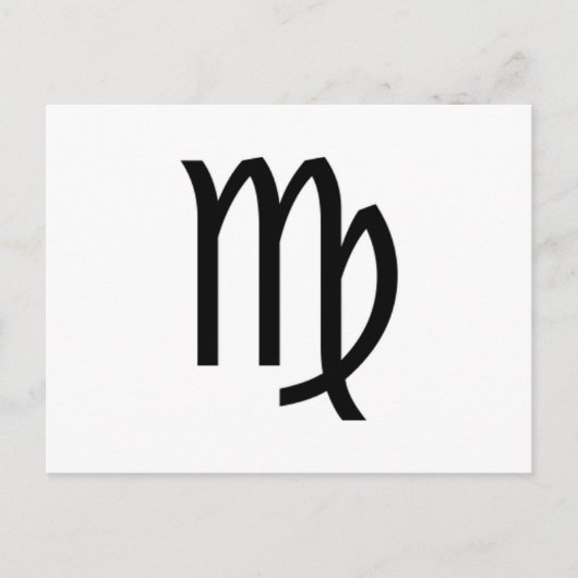 Virgo Postkarte (Vorderseite)