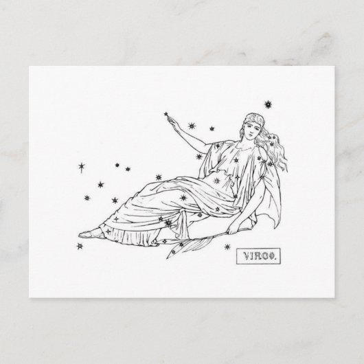 Virgo Postkarte (Vorderseite)