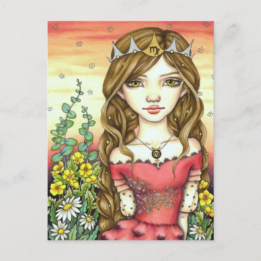 Virgo Postkarte (Vorderseite)