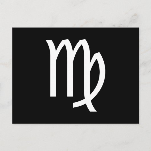 Virgo Postkarte (Vorderseite)
