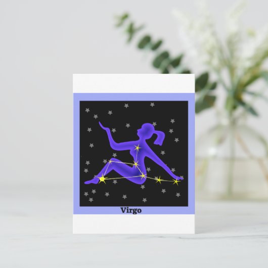 Virgo Postkarte (Stehend Vorderseite)
