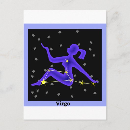 Virgo Postkarte (Vorderseite)