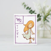 Virgo Postkarte (Stehend Vorderseite)