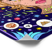 Virgo: "Pure Perfection" Zodiac Poster (Ecke)