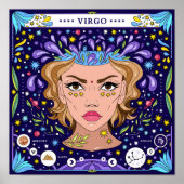 Virgo: "Pure Perfection" Zodiac Poster (Vorne)