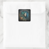 Virgo Quadratischer Aufkleber (Tasche)