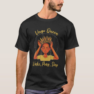 Virgo Queen Black Girl Melanin September Bi T-Shirt