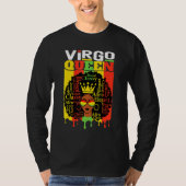 Virgo Queen Zodiac Afro Hair Style Gesegnet Klasse T-Shirt (Vorderseite)