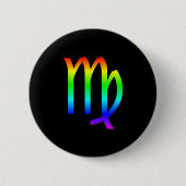 Virgo Rainbow Button (Vorderseite)