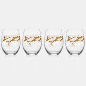 Virgo Reflection Weinglas Ohne Stiel (Vorderseite)