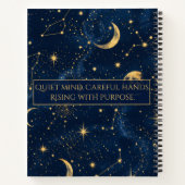 Virgo Rising Celestial Astrologie-Notizbuch Notizblock (Rückseite)