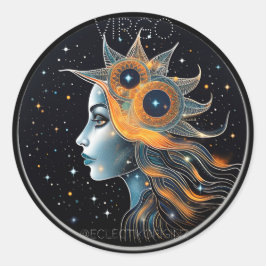 Virgo Runder Aufkleber