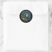 Virgo Runder Aufkleber (Tasche)