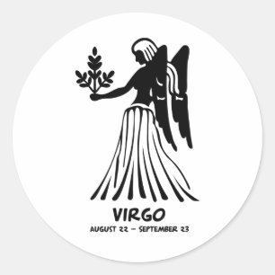 Virgo Runder Aufkleber