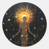 Virgo Runder Aufkleber (Vorderseite)