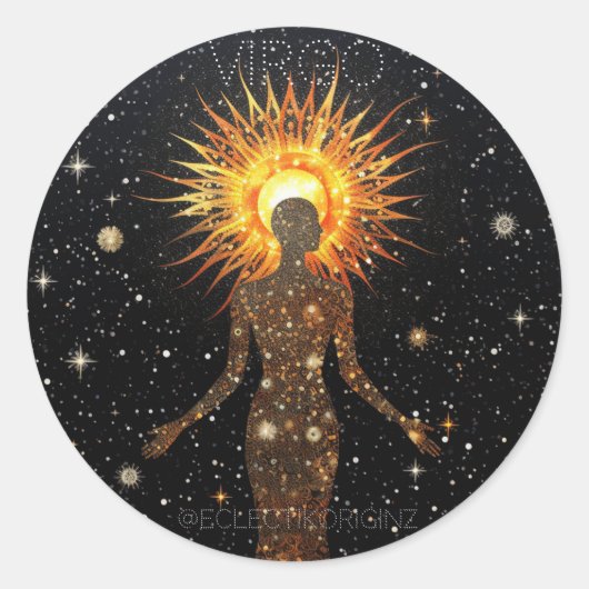 Virgo Runder Aufkleber (Vorderseite)