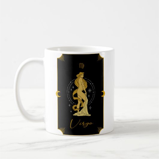 Virgo Saucy signiert astrologische Tasse (Links)
