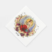 VIRGO September Birthday Zodiac Birthday Party Serviette (Ecke)