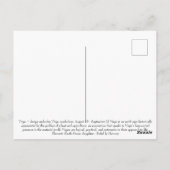 Virgo September Geburtstagskarte Postkarte (Rückseite)