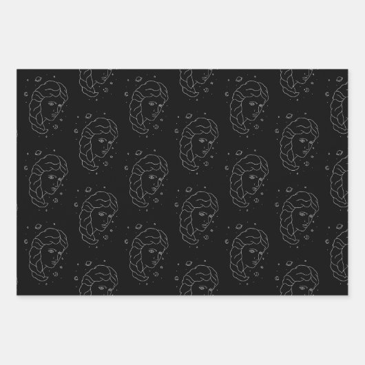 Virgo Set 3 Wrapping Paper Set Geschenkpapier Set (Vorderseite)