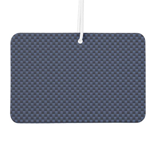 Virgo Sign auf Blue Carbon Fibre Print Style Autolufterfrischer (Rückseite)