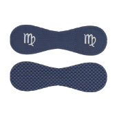 Virgo Sign auf Blue Carbon Fibre Print Style Baseball (Paneele)