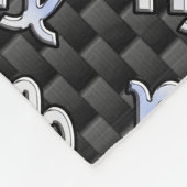 Virgo Sign auf Kohlenstoff-Faser-Print Fleecedecke (Ecke)