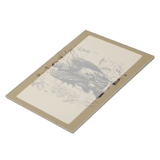 Virgo Sign Constellation Hevelius 1690 Notizblock (angewinkelt)