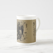 Virgo Sign Constellation Hevelius 1690 Porzellantasse (Vorderseite Rechts)