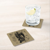 Virgo Sign Constellation Hevelius 1690 Rechteckiger Pappuntersetzer (Vor Ort)