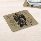 Virgo Sign Constellation Hevelius 1690 Rechteckiger Pappuntersetzer (angewinkelt)