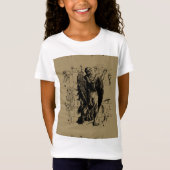 Virgo Sign Constellation Hevelius 1690 T-Shirt (Vorderseite)