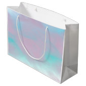 Virgo Sign on Pastels Mutter Perlenstil Print Große Geschenktüte (Rückseite Schrägansicht)