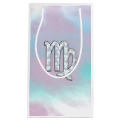 Virgo Sign on Pastels Mutter Perlenstil Print Kleine Geschenktüte (Vorderseite)