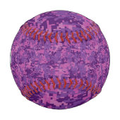 Virgo Sign Pink Fuchsia Digital Camouflage Style Baseball (Vorderseite)