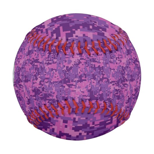 Virgo Sign Pink Fuchsia Digital Camouflage Style Baseball (Vorderseite)