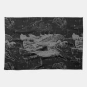 Virgo Sign Sternbild Hevelius Black Decor Küchentuch (Horizontal)