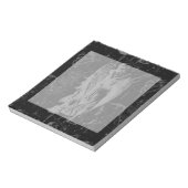 Virgo Sign Sternbild Hevelius Black Decor Notizblock (Rotiert)