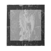 Virgo Sign Sternbild Hevelius Black Decor Notizblock (Vorderseite)