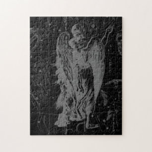 Virgo Sign Sternbild Hevelius Black Decor Puzzle