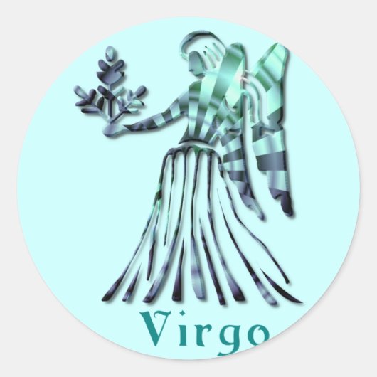 Virgo Sign Sticker (Vorderseite)