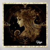 Virgo Sign Wall Art Poster (Vorne)