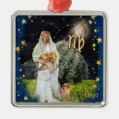 Virgo Silbernes Ornament (Vorne)