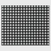 Virgo Silhouette Wrapping Paper Geschenkpapier (Flach)