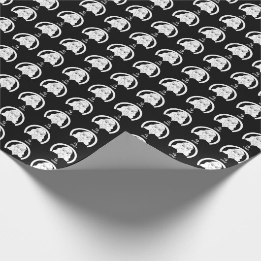 Virgo Silhouette Wrapping Paper Geschenkpapier (Ecke)