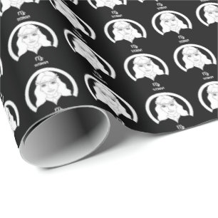 Virgo Silhouette Wrapping Paper Geschenkpapier
