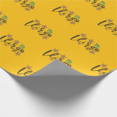 Virgo Star Schildkrötenpapier Gelb Hintergrund Geschenkpapier (Ecke)