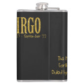 Virgo Star Sign Flachmann (Rückseite)