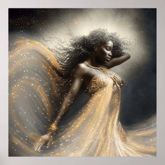 Virgo Star Sign Goddess, Celestie Being, Zodiac Poster (Vorne)