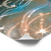 Virgo Star Sign Goddess, Celestie Being, Zodiac Poster (Ecke)